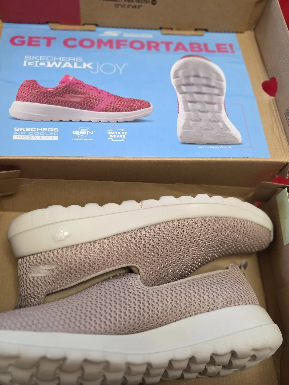 Skechers Women's Go Walk Mesh Sneaker - Blush/Taupe